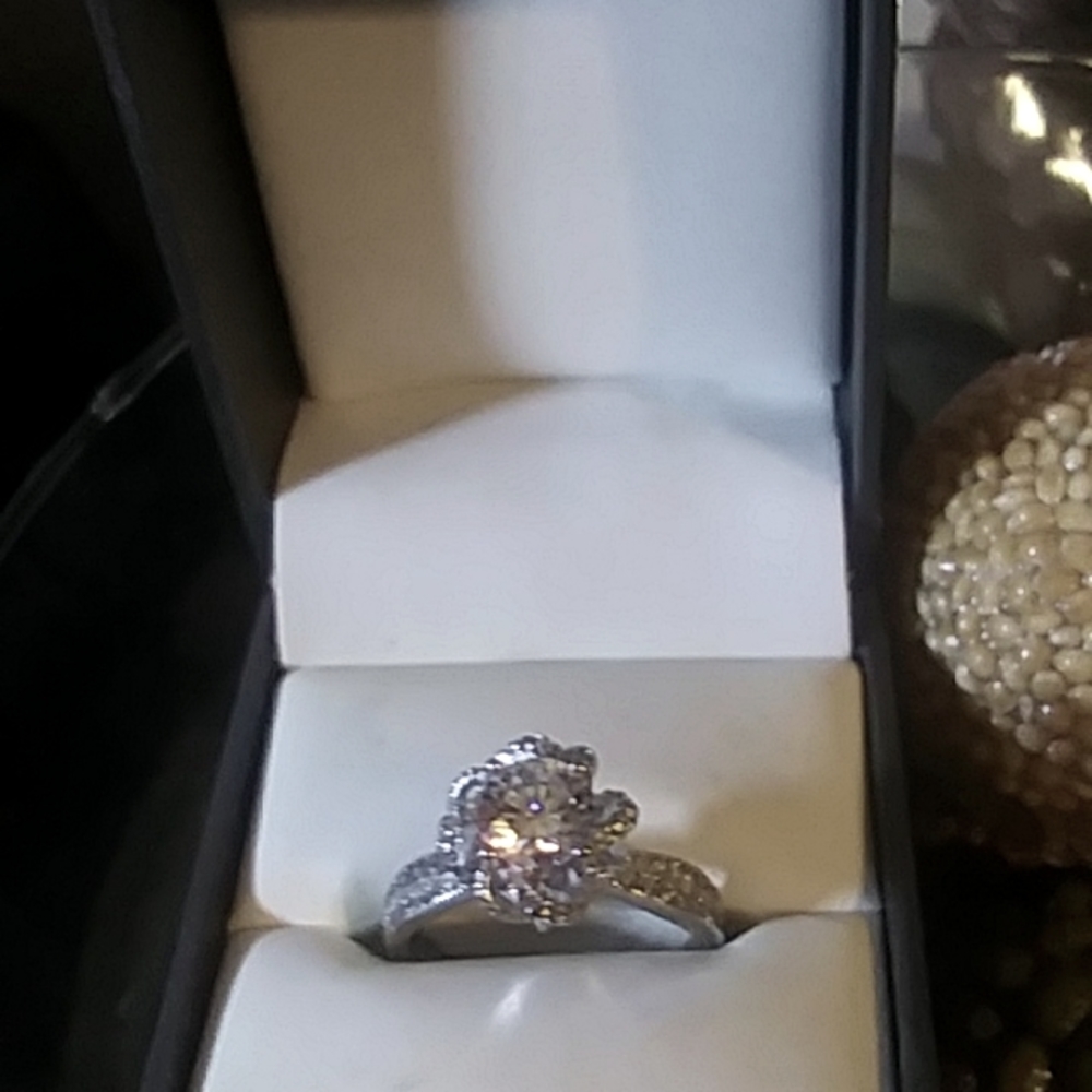 Crystal stretchable size ring new